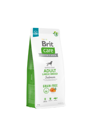 Brit Care Grain-Free Adult Large Salmone 3 KG - Crocchette senza cereali per cani di taglia grande