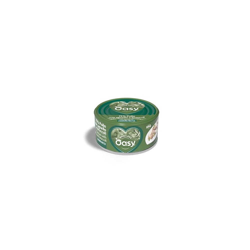 Oasy More Love Pollo Agnello Broccoli 70 g | Zoopluto