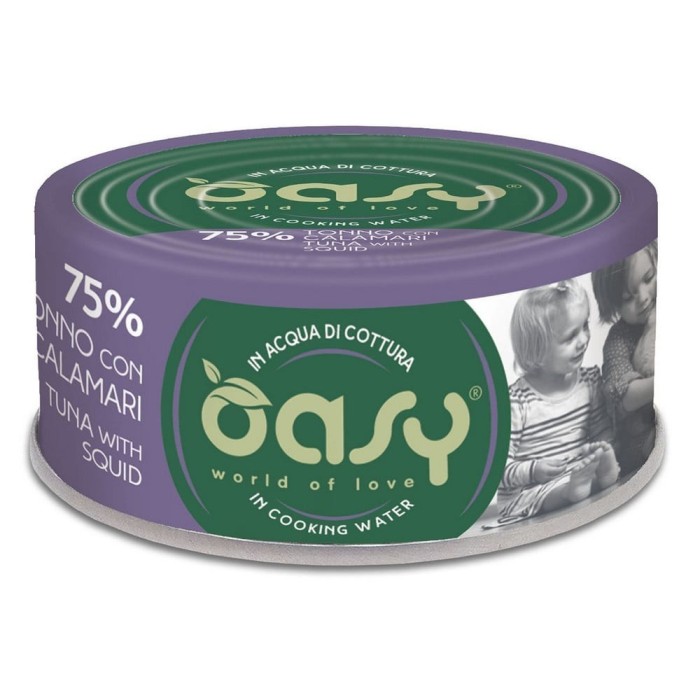 Oasy More Love Tonnetto Calamari 70 g | Zoopluto