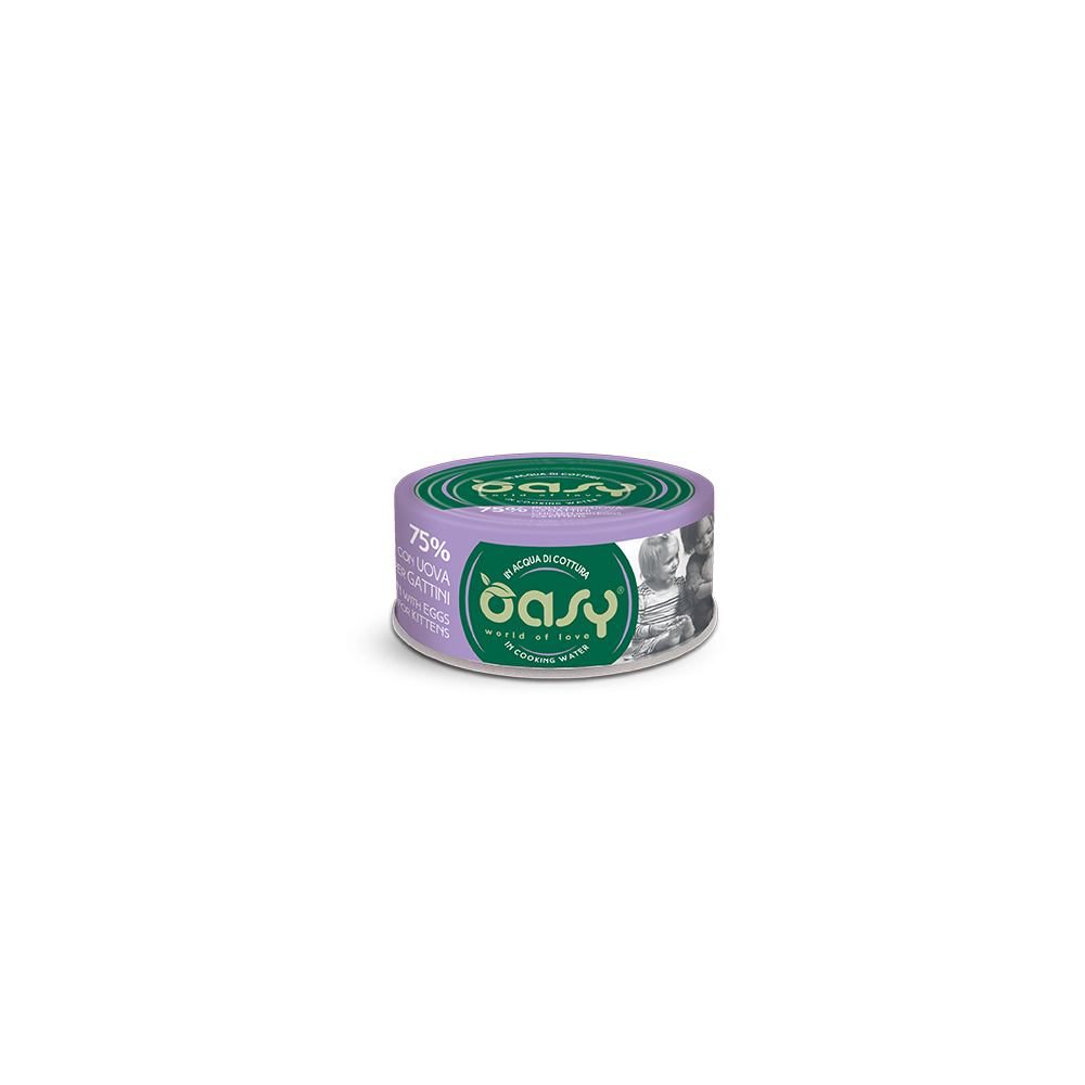 Oasy More Love Pollo Uova Kitten 70 g | Zoopluto